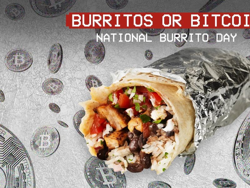 Chipotle Burritos or Bitcoin promotion