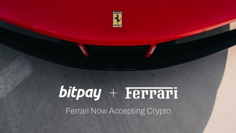Ferrari now accepting crypto via BitPay