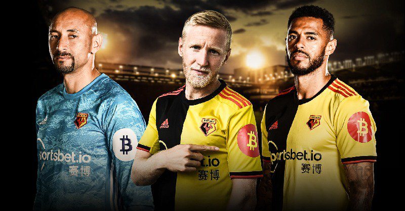 Bitcoin Football Kit — Watford Sleeve